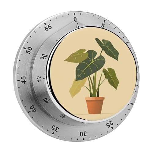 Timer, visueller Timer, Countdown-Timer, Pflanzen in Töpfen, gedruckte Erinnerung, geeignet für Schreibtisch, mechanische Uhr, keine Batterie erforderlich, Studium, Arbeit, Kochen, Fitness von NWTPK