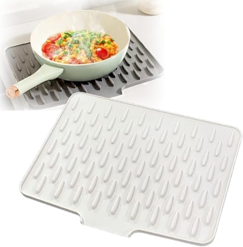 Auslaufsicherer Silikon-Arbeitsplattenschutz, hitzebeständige rutschfeste Matte, um Tropfentrocknung zu verhindern, multifunktionale, faltbare Silikon-Abtropfmatte, Abtropfmatte mit integrierter Auslaufsicherer Silikon-Arbeitsplattenschutz, hitzebeständige rutschfeste Matte, um Tropfentrocknung zu verhindern, multifunktionale, faltbare Silikon-Abtropfmatte, Abtropfmatte mit integrierter von NXJJGQVM