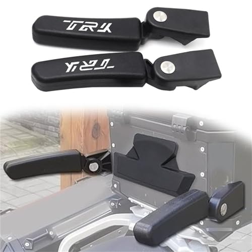 NXLJA Haltegriff für Beifahrer Für Benelli TRK502X TRK 502 X Motorrad Box Armlehne Passagier Hinten Klapp Fall Box Rücksitz Armlehne Kit Zubehör(White) von NXLJA