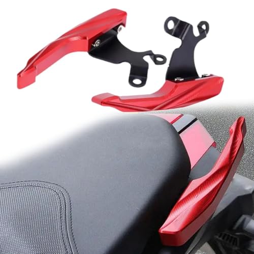 NXLJA Haltegriff für Beifahrer Für H-ONDA CBF 190 CBF190 Motorradzubehör Aluminiumlegierung Hintere Haltegriffe Sitz Soziussitz Beifahrerschiene Griff Armlehne(Rosso) von NXLJA