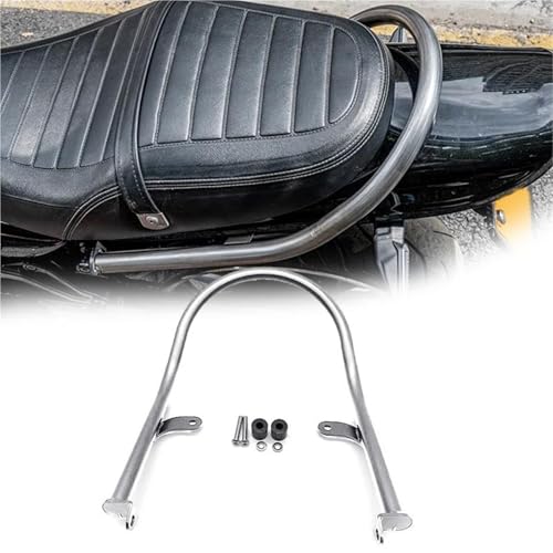 NXLJA Haltegriff für Beifahrer Für Kawasaki Z900RS Für Cafe 2018-2024 2019 2020 2021 2022 2023 Motorradzubehör Hintere Beifahrerarmlehne Soziussitz Haltegriff Handlauf Lenker(Chrome) von NXLJA