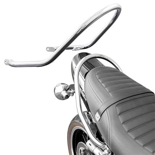 NXLJA Haltegriff für Beifahrer Für Kawasaki Z900RS Z900 RS 2018-2024 2023 2022 2021 2020 2019 Motorrad-Heckarmlehne Beifahrer-Rücksitzgriff Hinterer Handlauf Zubehör(Chrome) von NXLJA