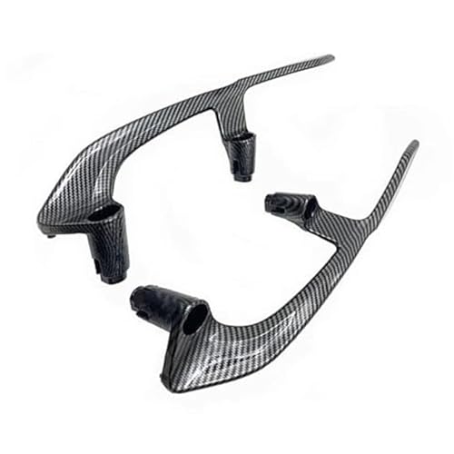 NXLJA Haltegriff für Beifahrer Für Yamaha TMAX 560 2020 2021 2022 Motorrad Hinten Handlauf Passagier Handgriffe Hand Grip Haltegriff Griff Armlehne Zubehör(Carbon) von NXLJA