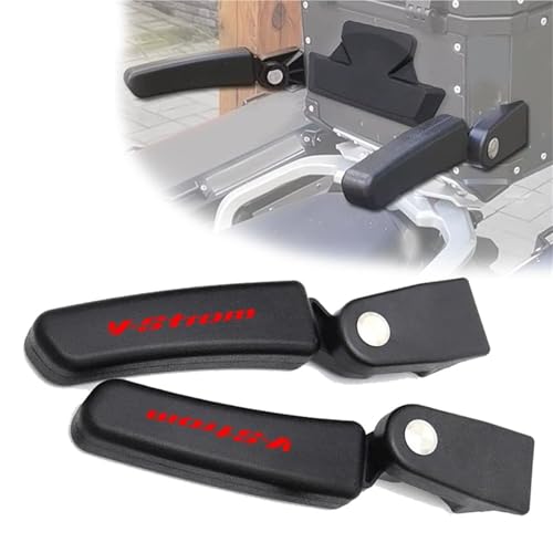 NXLJA Haltegriff für Beifahrer Motorrad 1 Paar Heckbox Beifahrerarmlehne Rücksitzhalterung Handlauf Heckbox Zubehör Für Suzuki V-Strom DL650 DL 650(Rosso) von NXLJA