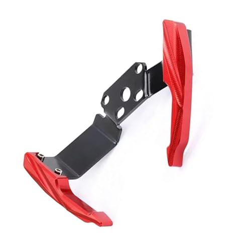 NXLJA Haltegriff für Beifahrer Motorrad CNC Aluminium Legierung Hinten Passagier Handlauf Schwanz Halterung Griff Schwanz Armlehne Verdickt Zubehör Für CFMOTO 400 NK NK400(Rosso) von NXLJA
