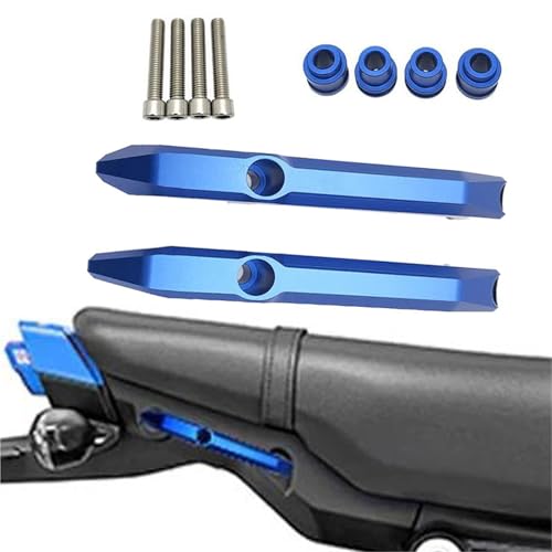 NXLJA Haltegriff für Beifahrer Motorrad CNC Aluminium Legierung Schwanz Handlauf Zubehör Passagier Hinten Armlehne Racer Regal Griff Für H-ONDA MSX 125 MSX125 2021 2022 2023(Blu) von NXLJA