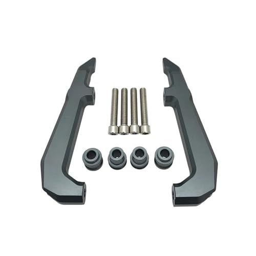 NXLJA Haltegriff für Beifahrer Motorrad Hinten CNC Aluminium Legierung Passagier Handlauf Schwanz Halterung Griff Schwanz Armlehne Verdickt Zubehör Für H-ONDA Grom MSX125 2021 2022(Grey) von NXLJA