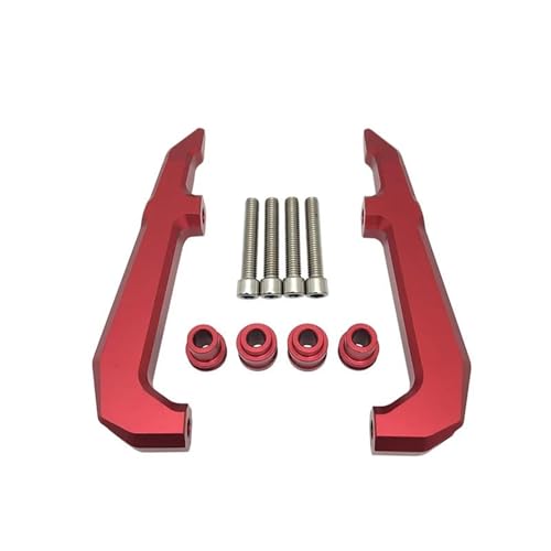 NXLJA Haltegriff für Beifahrer Motorrad Hinten CNC Aluminium Legierung Passagier Handlauf Schwanz Halterung Griff Schwanz Armlehne Verdickt Zubehör Für H-ONDA Grom MSX125 2021 2022(Rosso) von NXLJA