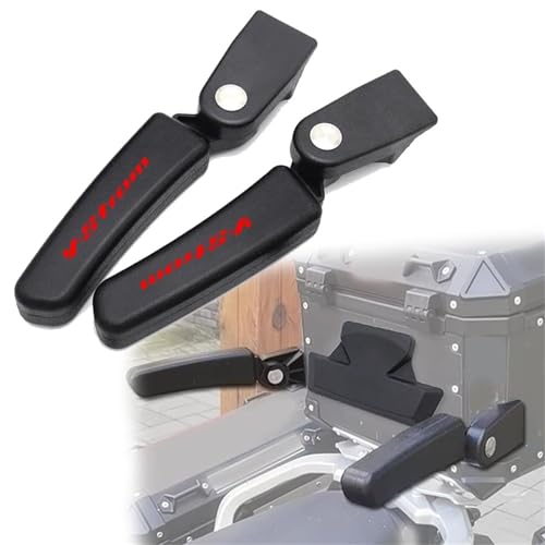 NXLJA Haltegriff für Beifahrer Motorradzubehör-Box Armlehne Beifahrer Hinten Klappkoffer Box Rücksitz Armlehnensatz Für Suzuki V-Strom DL1050 DL 1050(Rosso) von NXLJA