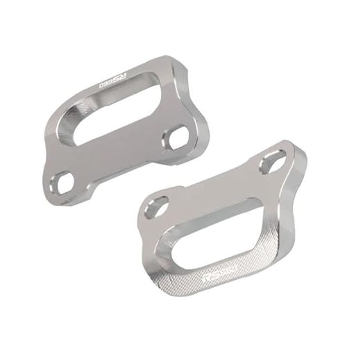NXLJA Haltegriff für Beifahrer Motorradzubehör Hinten CNC Aluminium Beifahrergriff Haltegriff Schiene Armlehne Schwanz Handlauf Für Aprilia Tuono 660 RS660 2020 2021 2022(Silver) von NXLJA