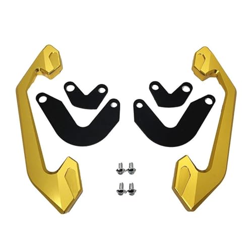 NXLJA Haltegriff für Beifahrer Motorradzubehör Passagier Sozius CNC Aluminiumlegierung Handlauf Soziusgriff Handlauf Für H-ONDA CB650R CB 650R 2019 2020 2021(Gold) von NXLJA
