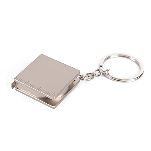 Metallband Messschlüsselketten tragbarer Keyring -Lineal Multifunktionen Zieh Lineal Retactable Lurer Messwerkzeuge von NXNONEPD
