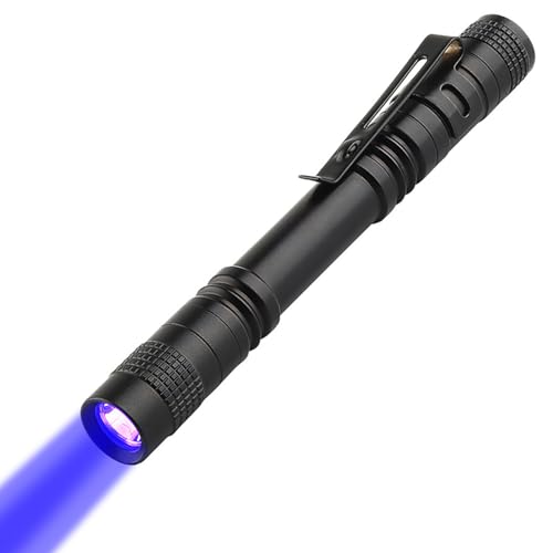 NXPUXP UV-Taschenlampe 395-Nanometer-Licht, Schwarzlicht-Lampe, Haustier-Urin-Detektor (Batterien Nicht im Lieferumfang Enthalten) von NXPUXP