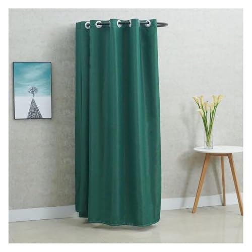NXSLONE Umkleideraum,Umkleidekabine, Move The Track to Block The Dressing Changing Room, Simple Shade Movable Wardrobe(Green,85x85cm) von NXSLONE