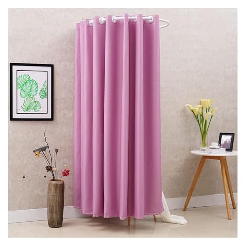 NXSLONE Umkleideraum,Umkleidekabine, Move The Track to Block The Dressing Changing Room, Simple Shade Movable Wardrobe(Purple,100x100cm) von NXSLONE