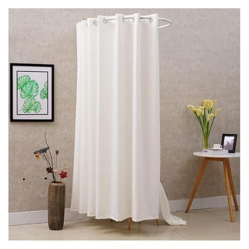 NXSLONE Umkleideraum,Umkleidekabine, Move The Track to Block The Dressing Changing Room, Simple Shade Movable Wardrobe(White,85x85cm) von NXSLONE