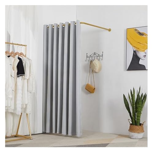 NXSLONE Umkleideraum,Umkleidekabine, Outdoor Simple Mobile Obscures The Changing Room, Floor-Standing Mobile Privacy Protection Fitting Room(Gray-b,90X90X200CM) von NXSLONE