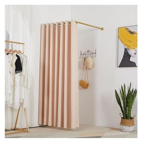 NXSLONE Umkleideraum,Umkleidekabine, Outdoor Simple Mobile Obscures The Changing Room, Floor-Standing Mobile Privacy Protection Fitting Room(Pink,80X80X200CM) von NXSLONE