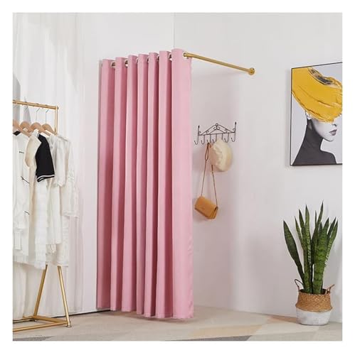 NXSLONE Umkleideraum,Umkleidekabine, Outdoor Simple Mobile Obscures The Changing Room, Floor-Standing Mobile Privacy Protection Fitting Room(Pink-a,100X100X200CM) von NXSLONE
