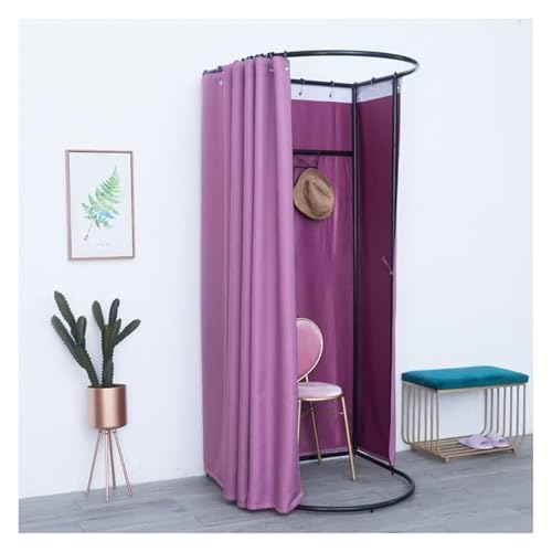 NXSLONE Umkleideraum,Umkleidekabine, Outdoor Simple Mobile Obscures The Changing Room, Mobile Track Privacy Protection Cloakroom(Purple) von NXSLONE