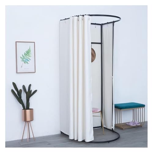 NXSLONE Umkleideraum,Umkleidekabine, Outdoor Simple Mobile Obscures The Changing Room, Mobile Track Privacy Protection Cloakroom(White) von NXSLONE