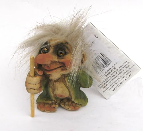 ORIGINAL NORWEGISCHE TROLLE * NyForm Troll mit Zertifikat 132 * Kleiner Wanderer * 7,5cm von NY FORM
