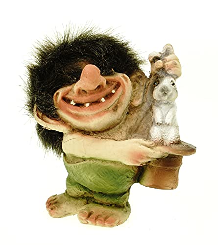 NY Form Troll Original zieht Kaninchen aus dem Hut Figur Fabelwesem Norwegen Zauberer von Ny Form