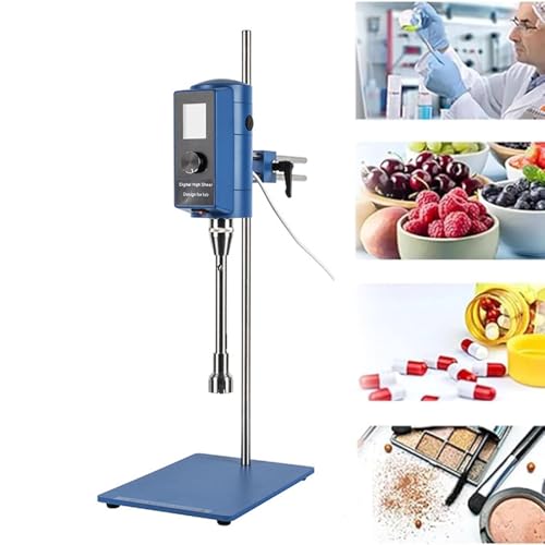 Hochgeschwindigkeits Homogenisator 5–10000 ml Labormischer-Homogenisator, mit Digitalanzeige, Geschwindigkeit einstellbar 2000–28000 U/min, für Medien/Kosmetik/Lebensmittel,Snap-on-type-18G Hochgeschwindigkeits Homogenisator 5–10000 ml Labormischer-Homogenisator, mit Digitalanzeige, Geschwindigkeit einstellbar 2000–28000 U/min, für Medien/Kosmetik/Lebensmittel,Snap-on-type-18G von NYANS