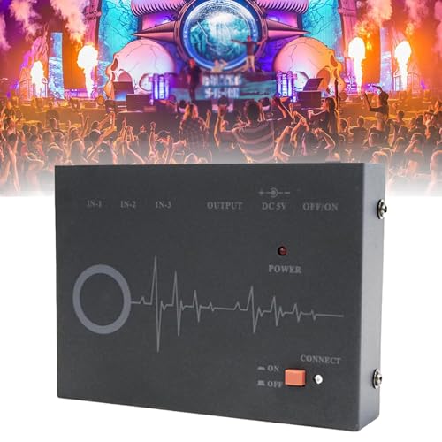Mini-Rückkopplungsunterdrücker, Mikrofon-Rückkopplungs Frequenzwandler, 3-Eingang-1-Ausgang-Anti-Heul-Audioprozessor, für Heim-KTV, Konferenzen und Bühnenauftritte von NYANS