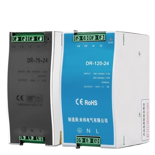 DR75 Industrial DIN Rail Switching Power Supply DR-120-12 75W 120W 12V 24V 48V AC/DC Single Output LED Lighting Sourc Power(120W,12V) von NYDPXHNJV