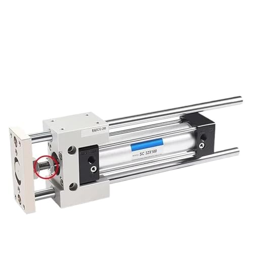 Pneumatische Standard Zylinder Linearführungsschiene For SC SU DNC Kolben SC32 SC40 SC50 Führung Unterstützung Halterung Montage Zubehör(Stroke 125mm) von NYDPXHNJV