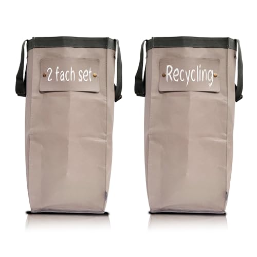 NYIKA - Pfandflaschen Tasche - Wäschetasche - Leergutbehälter für Pfandflaschen - Altpapier Sammelbehälter - PET Flaschen Sammelbehälter - Flaschensammler Leergut - Universaltasche (Pack) von NYIKA