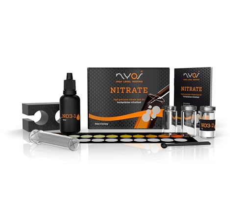 NYOS® Nitrate Reefer Testkit - Präziser Meerwassertest, Laborniveau, 40 Tests, hochwertige Glasprobenbehälter von NYOS