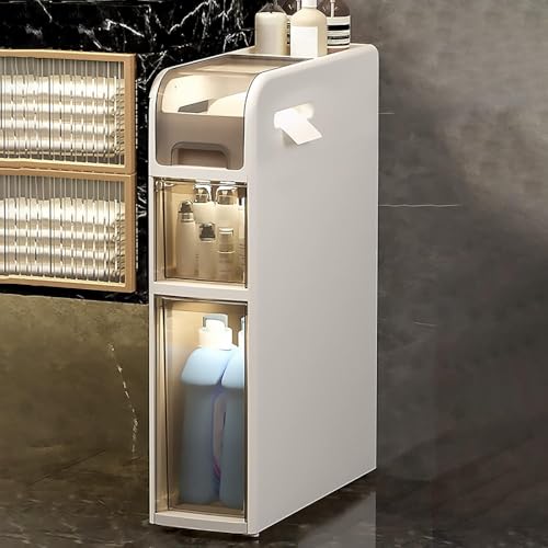 NYSCR 6 Zoll breiter Lagerschrank mit klaren Schubladen und Rollen großer Kapazität Slim Toilettenpapier Aufbewahrung vertikaler Kommodenturm für kleine Räume schmal 4 Stufe Lagerschrank NYSCR 6 Zoll breiter Lagerschrank mit klaren Schubladen und Rollen großer Kapazität Slim Toilettenpapier Aufbewahrung vertikaler Kommodenturm für kleine Räume schmal 4 Stufe Lagerschrank von NYSCR