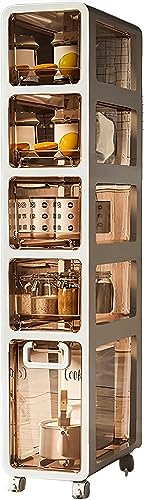 NYSCR Badezimmerspeicherschrank mit transparenten Schubladen gegen Wasserdurchdrücker -Sparlösung für kleine Räume und Lücken. von NYSCR