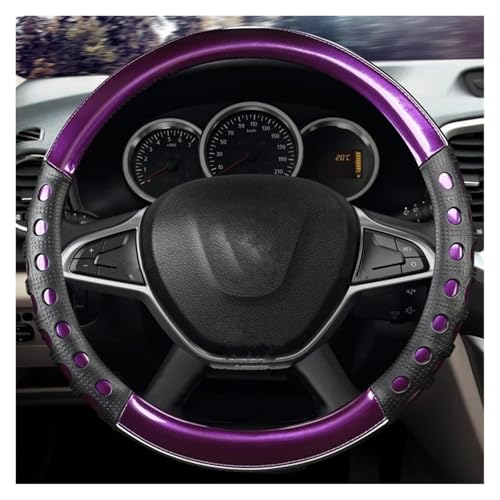 NYSQOFMB Lenkradabdeckung Auto-Lenkradabdeckung Für Dacia Für Sandero Für Stepway Für Logan Für Dokker Für Duster Für Jogger Für Spring Für Lodgy Für Bigster Lenkradschoner(Lila) von NYSQOFMB