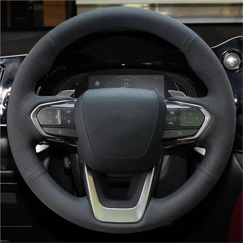 NYSQOFMB Lenkradschutz Benutzerdefinierte Auto-Lenkrad-Geflechtabdeckung Für Lexus NX 250 NX260 NX350 NX350h NX450h+ 2022 2023 Auto-Innenausstattung Lenkrad Abdeckung(Yellow Thread) von NYSQOFMB