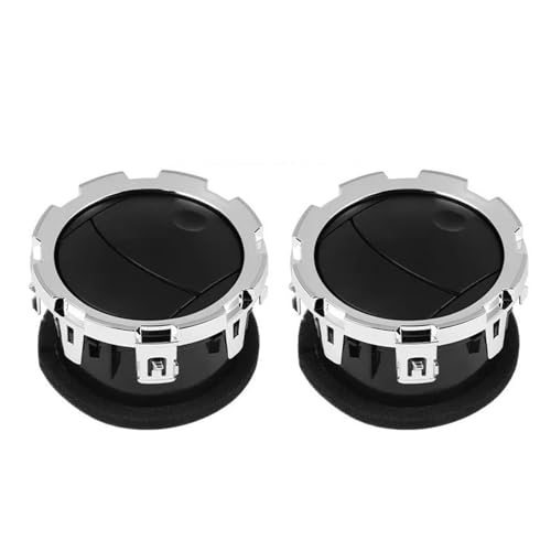 NYSQOFMB Luftdüsengitter 2/4 Stücke AC Luftkanal Vent Klimaanlage Outlet DC3Z19893BA 8C3Z19893BA Für Ford F250 F350 F450 F550 Für Super Duty Lüftungsgitter(2pcs Black) von NYSQOFMB