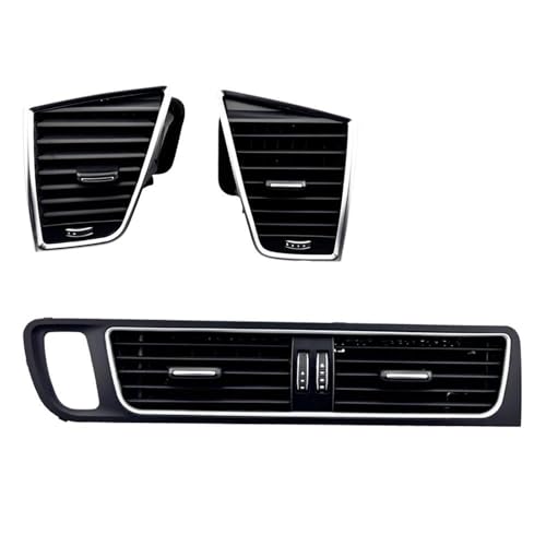 NYSQOFMB Luftdüsengitter 8R1820901 8R1820902 8R1820951C Für Q5 2009-2017 Front Klimaanlage Outlet Center Armlehne Auto Air Vent Montage Lüftungsgitter(3pcs) von NYSQOFMB