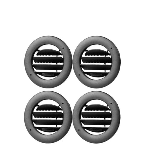 NYSQOFMB Luftdüsengitter BL1Z19893AA 9L1Z-19893-AG Für Lincoln Für Navigator 2011-2014 Runde Headliner Decke Dach AC Klimaanlage Vent Lüftungsgitter(4pcs Black) von NYSQOFMB