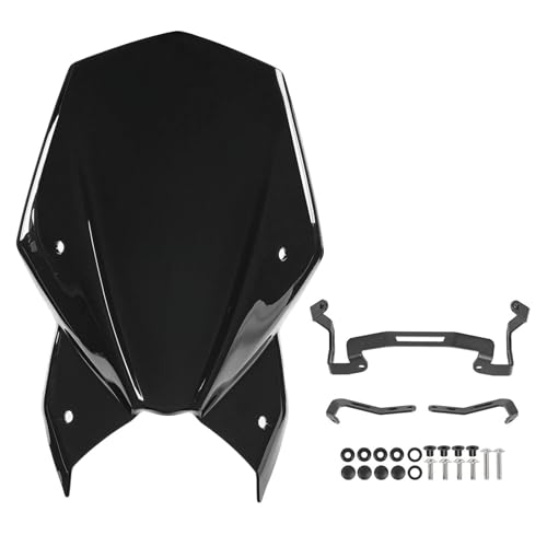 NYSQOFMB Windschild Für Suzuki Für GSX-S1000 Für GSXS1000 Für GSX-S950 2021-2023 Motorrad Windschutzscheibe Windschutz Windabweiser Mit Halterung Schallwand(Smoke) von NYSQOFMB