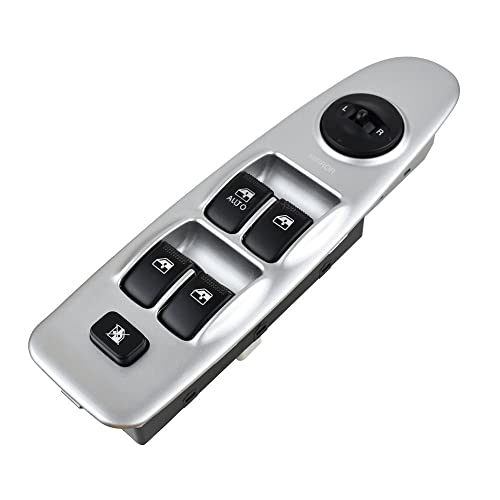 Elektrischer Fenster Schalter Elektrischer Fensterheber-Hauptschalter Für Hyundai Für Elantra 2001 2002 2003 2004 2005 2006 93570-2D000 93570-2D100 935702D00(Silber) von NYSQOJFNF