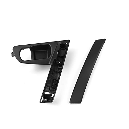 Innentür Innengriff Autotürgriff Basis Innengriff Silber Griff ABS Abdeckung Für Nissan Für QASHQAI J10 2007-2015 80945-JE50A 80944-JE50A(Left Handle Black) von NYSQOJFNF