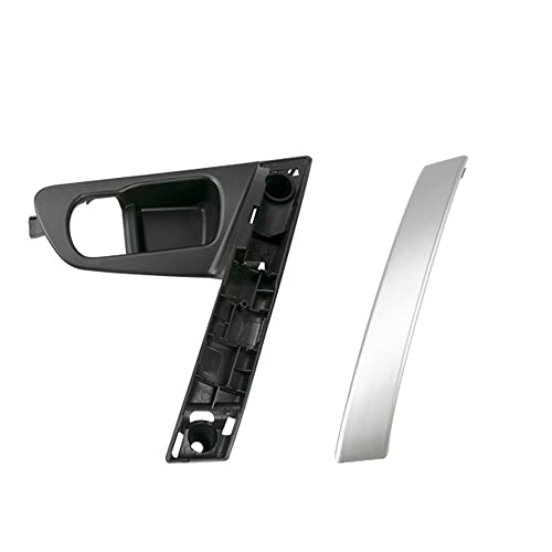 Innentür Innengriff Autotürgriff Basis Innengriff Silber Griff ABS Abdeckung Für Nissan Für QASHQAI J10 2007-2015 80945-JE50A 80944-JE50A(Left Handle Silver) von NYSQOJFNF