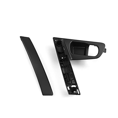 Innentür Innengriff Autotürgriff Basis Innengriff Silber Griff ABS Abdeckung Für Nissan Für QASHQAI J10 2007-2015 80945-JE50A 80944-JE50A(Right Handle Black) von NYSQOJFNF