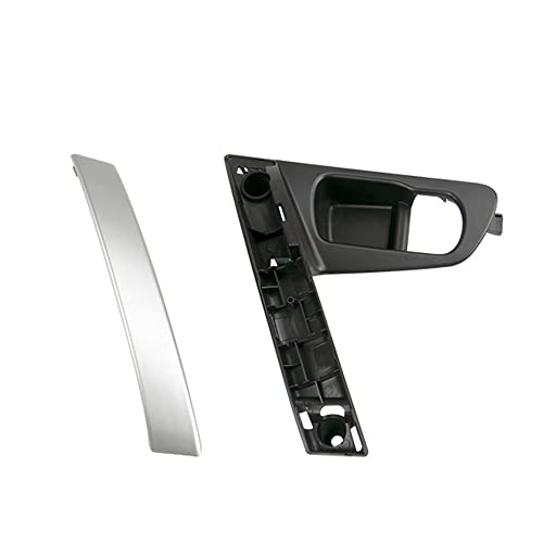 Innentür Innengriff Autotürgriff Basis Innengriff Silber Griff ABS Abdeckung Für Nissan Für QASHQAI J10 2007-2015 80945-JE50A 80944-JE50A(Right Handle Silver) von NYSQOJFNF
