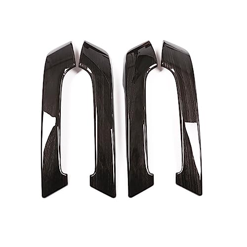 NYSQOJFNF Innentür Innengriff 4PCS Auto Innen Türgriff Dekoration Abdeckung Trim ABS Chrom Für Toyota Für Land Für Cruiser Für Prado FJ150 150 2010-2018(Schwarz) von NYSQOJFNF