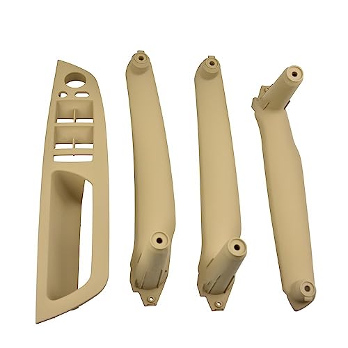 NYSQOJFNF Innentür Innengriff 51416969401 Auto Auto Accessori Innere Tür Armlehne Panel Griff Pull Trim Abdeckung Für E70 E71 X5 X6 SAV 2007-2014(Beige 4pcs) von NYSQOJFNF