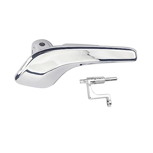 NYSQOJFNF Innentür Innengriff Aluminium Plattiert Kunststoff Links Rechts Türen Edelstahl Innentürgriff 13297814 13297813 Für Opel Für Corsa D 2006–2014(Links) von NYSQOJFNF