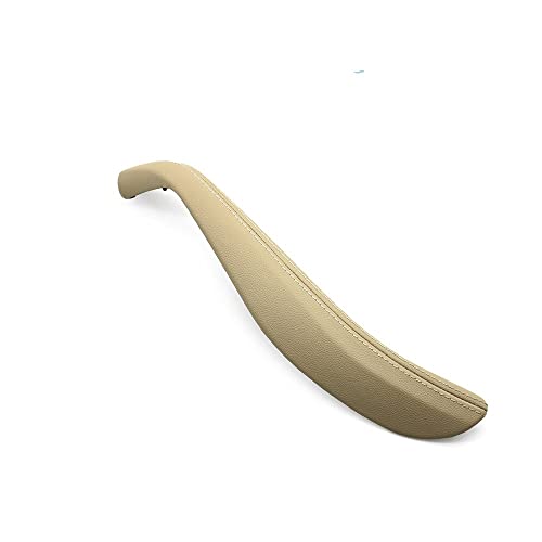 NYSQOJFNF Innentür Innengriff Auto Innen Links Rechts Passagier Tür Vorne Hinten Pull Griff Leder Äußere Abdeckung Für 5 Series G30 G31 F90 2017-2023(Light Beige-Right) von NYSQOJFNF